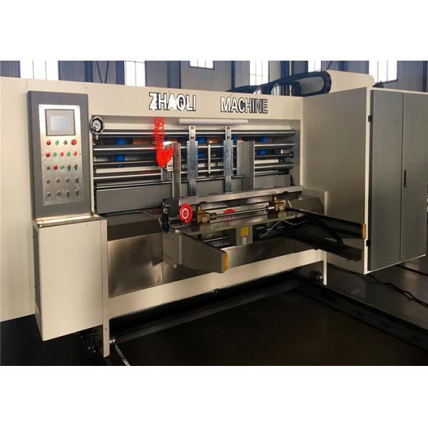 Automatic Feeder Corrugated 3 Colors Flexo Printer Slotter Machine Die Cutter Carton Box