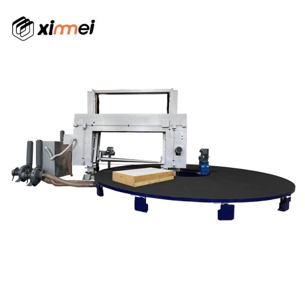 C-618 For hard sponge cutting Anti-Skid Platform Carousel horizontal band knife with Air Absorption for High cutting tolerance Cutting PU Foam blocks