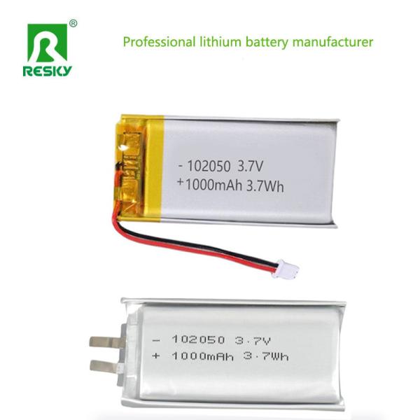 Lithium lipo Battery 102050 3.7v 1000mAh 3.7Wh Rechargeable li-polymer Battery Pack For VR headsets