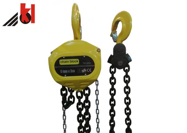 Quality Manual 3M Lifting Chain Block 5 Ton Mining Fall 5T*3M HSZ-CA for sale