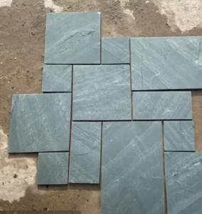 China Natural Green Honed Outdoor Slate Paving Tiles 600*150mm on sale