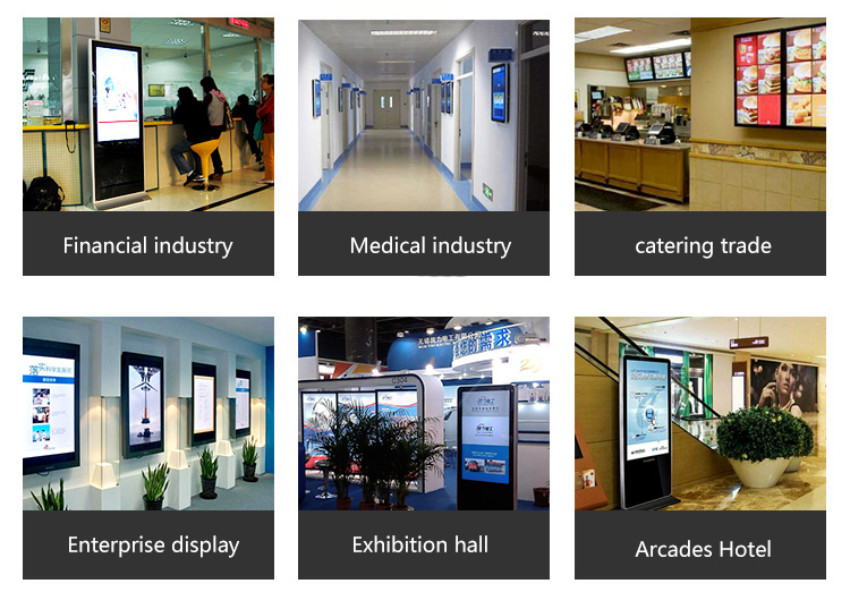Intelligent interactive Digital Signage Display Android Quad Core All In One Kiosk WIFI BT LAN 4G optional