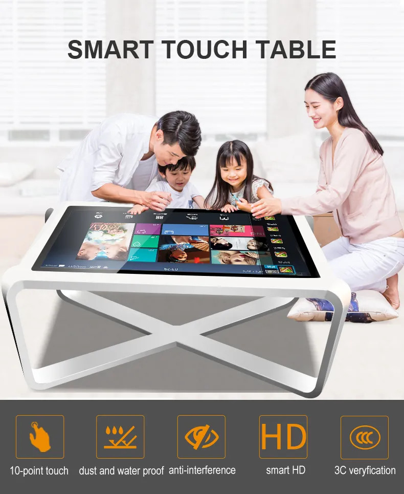 43" Lamp touch game table touch screen lamp Self Service Kiosk