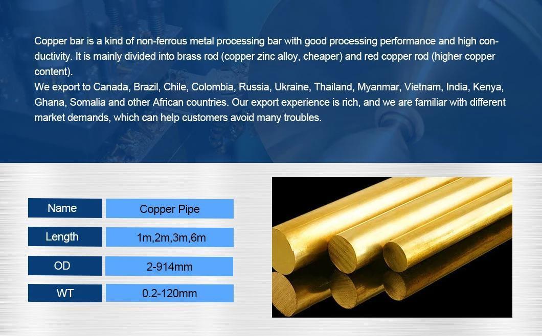 Low Price C17200 Copper Flat Bar Copper Wire Rod 8 mm Rod Price