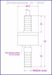 Miniature in line load cell 5kg 10kg 20kg 50kg 100kg with rod end