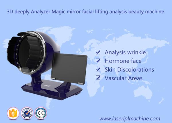 Quality 3d Deeply Analyzer Home Use Beauty Device Black Color 1 Year Warranty for sale