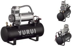 1.5 Gallon Portable Compressed Air Tank 12V For Car Use Fast Inflation Strong Outfit