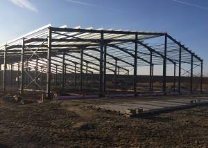 Buy cheap Prefabricated Steel Frame Buildings / Metal Building Frame Structure Warehouse product