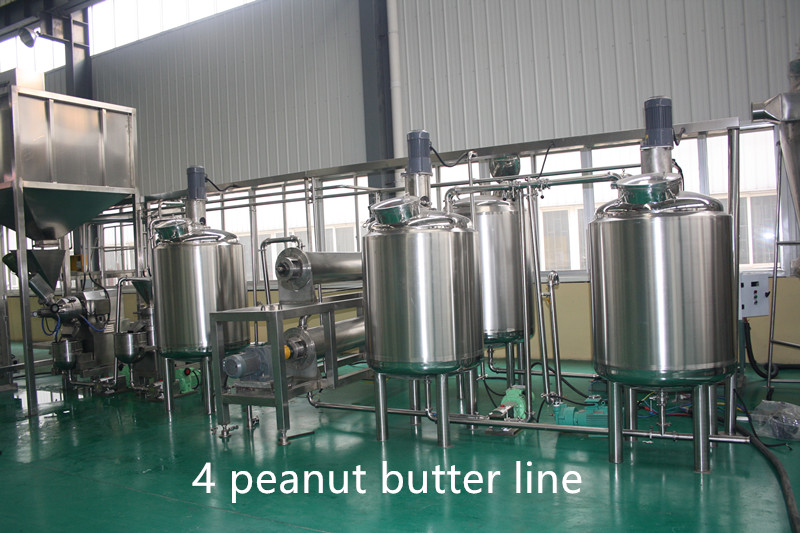 Roasting Ss304 Peanut Butter Processing Line For Peanut Making