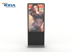 IR Touch Screen Advertising Displays Customized Menu Language Digital Signage