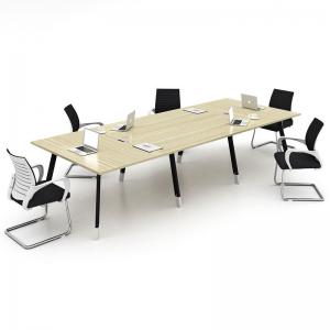 Buy cheap Office Furniture Melamine Board Conference Room Table Deep Oak + Light Oak Color product