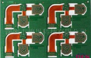 6 Layers Flexible Rigid PCBFR4 / Polyimide Material ENIG Surface Finish Durable