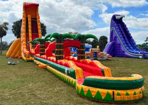 China Huge Inflatable Water Slide PVC Inflatable Pool Water Slide For Rent on sale