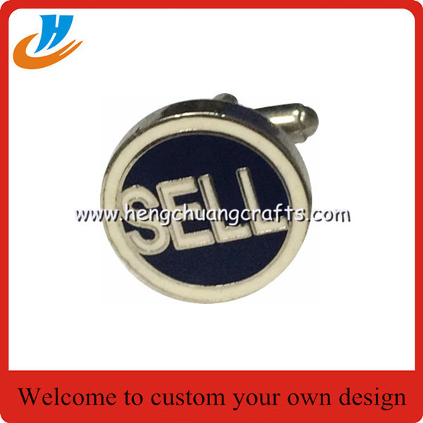 Simplicity rectangular black cufflinks factory custom wholesale cufflinks for man