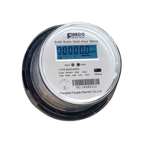Quality Digital Display EM12100RS ANSI 2S Two Phase Three Wire Digital Electricity Power Meter for sale