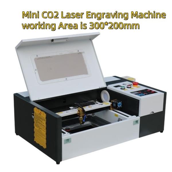 Quality 40W 50W 300*200 3020 Small Portable Laser Engraver CO2 Laser Printer for sale