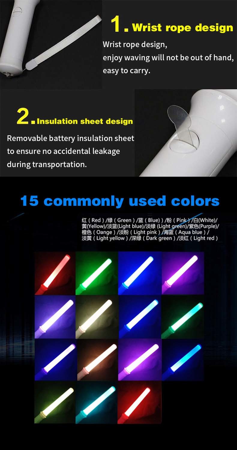 Radio Control Led Wand Remote Controlled Led Glow Stick for Concert