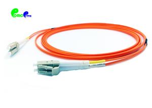 China 3M Orange Multimode LC - LC Fiber Optic Patch Cable OM2 50 / 125 Duplex 2mm LSZH  For HD optical cabling solution on sale