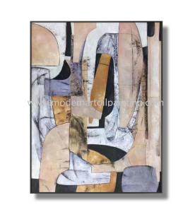 Hand Painted Abstract Canvas Art Painting For Wall Decorative