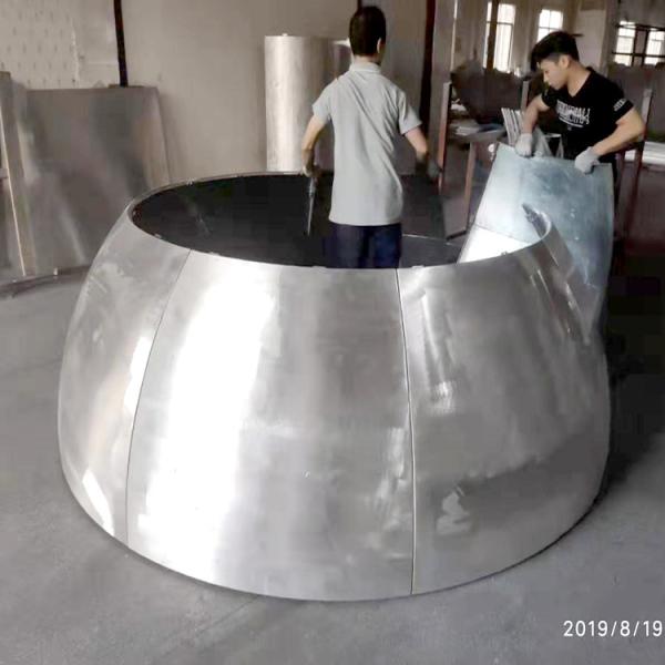 Quality PVDF Coated Hyperbolic Aluminum Cladding Panels For Building Decoration for sale