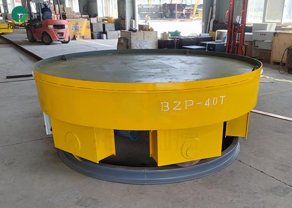 Quality 40 Tons Capacity Factory Apply 360 Degree Rotated Customized Electric Turntable for sale