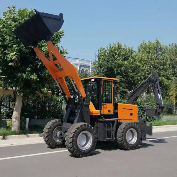 Quality 4 Wheel Articulated 2500kg Backhoe Loader Mini And Excavator for sale