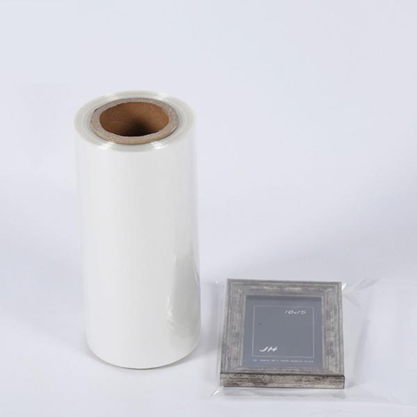 Thin Thickness 15MIC ( 60gauge ) * 400mm Polyolefin Shrink Film Roll For Frame