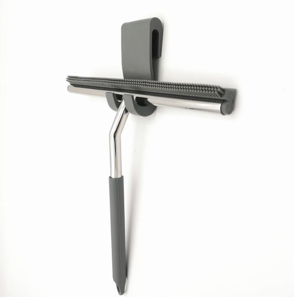 Quality Chrome Polished Shower Glass Scraper / Window Wiper Squeegee  Easy Insallation for sale