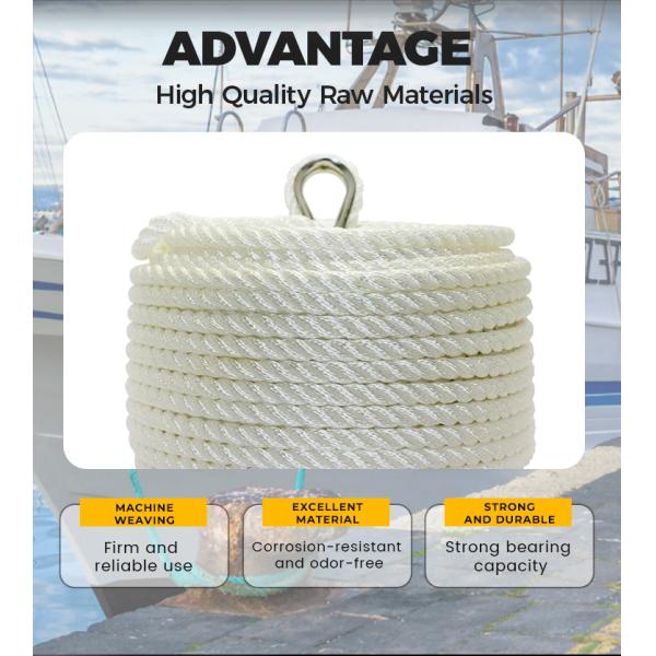 Custom High Quality Strong Strength 16-18 mm 8 Strand Polyester Rope for Marine Mooring