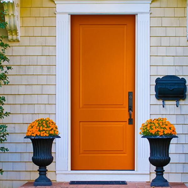 Mahogany Solid Wood Carved Doors , Single Wooden Door Designs For Indian Homes