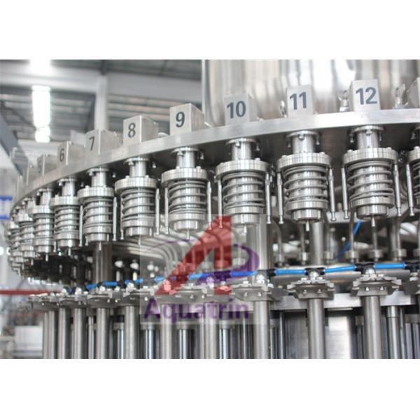 18000Bph Juice Bottle Filling Machine PLC 7.5kw Triple Screw Cap