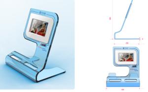 Buy cheap High Resolution Desktop Advertising POS LCD Display Supports Video Loop Play product