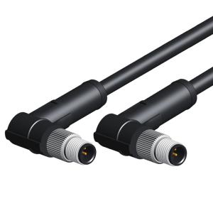 China Male Straight Connector Molded Cable 4Pin M5 Circular Connector For Sensor on sale