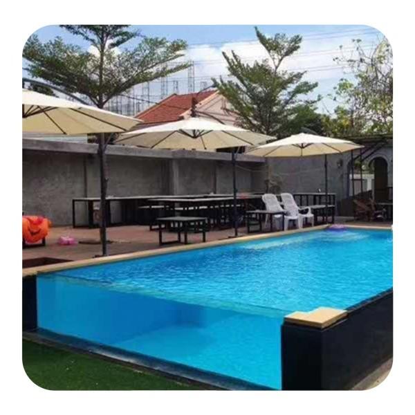 Quality Aupool Fiber Glass Swimming Pool Equipment Counter Current Pool for Transparent Pools for sale