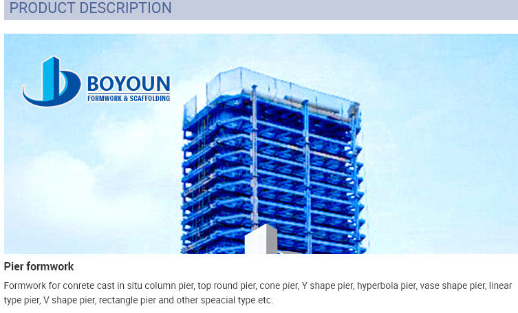 Bridge Viaduct Steel Column Formwork Multi Structure Assembled Reliable Structure