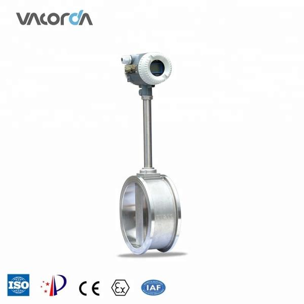 Quality Digital temperature and pressure compensation vortex gas flowmeter with display for sale