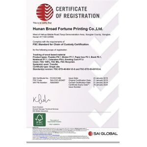 Hunan Splendid Culture Co., Ltd Certifications