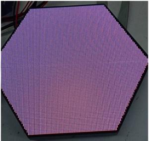 Buy cheap Customized Special Shaped Hexagon LED Display Non Linear Correction Network Technology P2 product