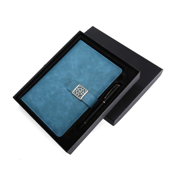 Quality A5 Hardcover PU Journal Notebook Folio Notebook With Magnetic Closure for sale