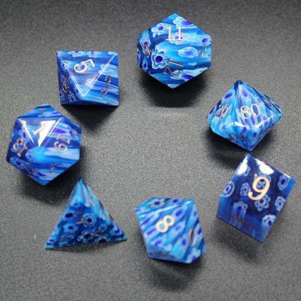 Quality Acrylic Polyhedral Custom Board Game Dice 4/6/8/10/12/20 sided for sale