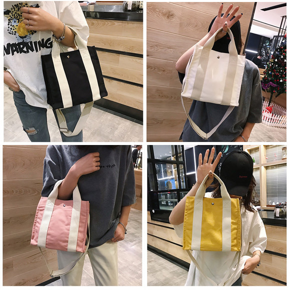 Bag Interval Pockets crossbody Sling 12cm Canvas Bag