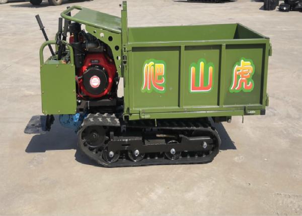 Quality 0.8 Ton Mini Self Loading Rubber Small Tracked Dumper With Diesel Engine for sale