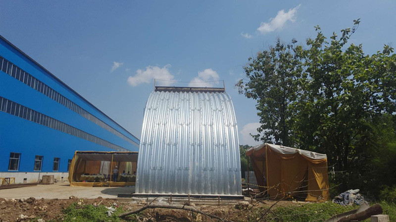 Heavy Large Culvert Corrugated Plate Roll Forming Machine Line Used on Highway, Railway and Bridge
