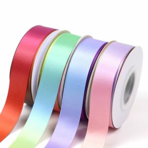 Color Gradual Change Polyester Ribbon 25mm Hot Transfer Printing