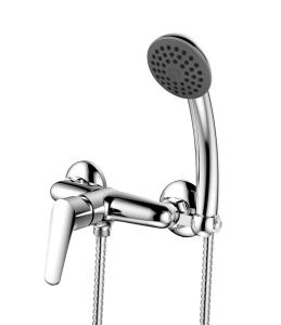 China Single Handle Shower Mixer Faucet Wall Mounted Brass Chrome Shower Set on sale