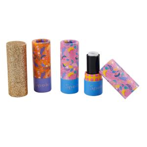 China Rolled Top Reusable Lipstick Tube Mini Customized Lipstick Containers on sale