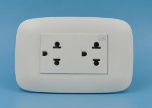 Buy cheap Electrical Duplex Socket Outlet , Max. Voltage 250V 13a Double Socket Easy Installation product