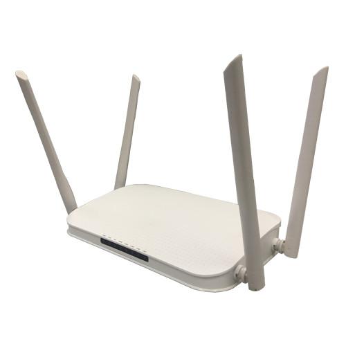Quality White 4 Antennas GPON ONT Gigabit 2.4/5G Wifi Router CS12004G Plastic Material for sale