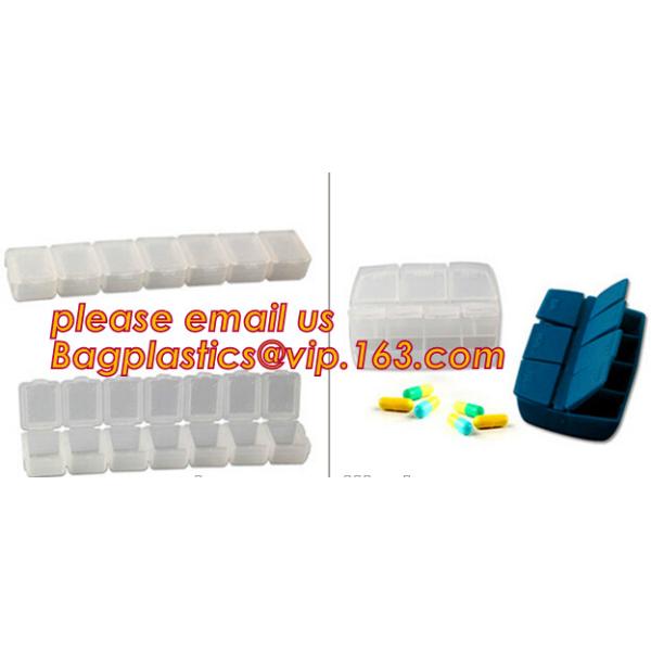 Premium 31 compartments plastic keyboard pill box for a month, Round Shape Pill box cheap candy color pill storage box w