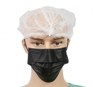 China 12 Gsm Disposable Medical Bouffant Caps With Double Elastic Band 21 24 Size on sale